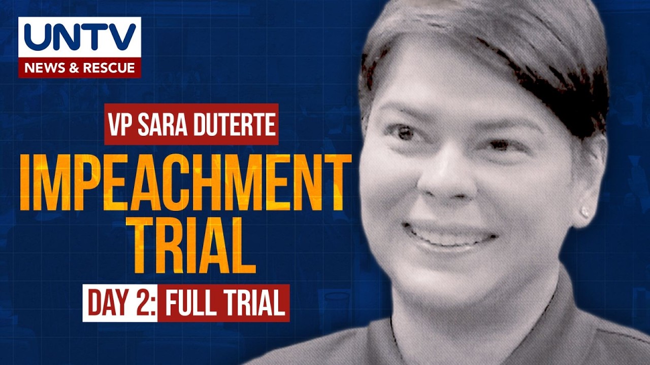 FULL: Impeachment trial of Vice President Sara Duterte &ndash; Day 2 | July 7, 2026