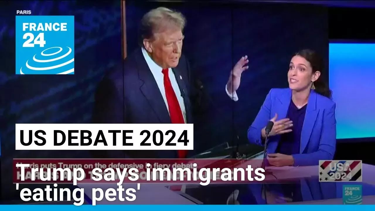 Trump says immigrants 'eating pets' as he blasts Biden-Harris border policy &bull; FRANCE 24 English