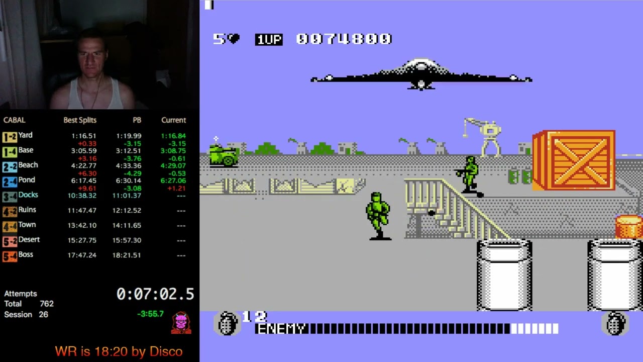 Cabal NES Speedrun 18:11