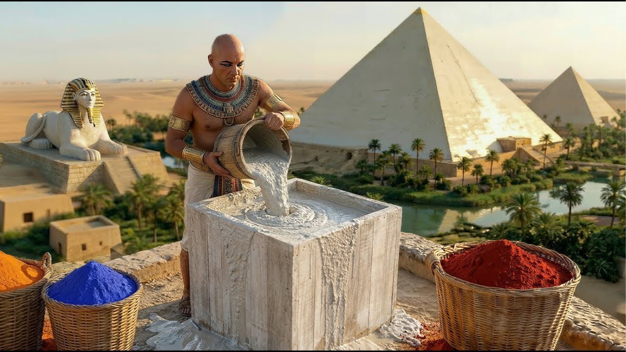 Sie bewiesen, wie die Pyramiden gebaut wurden: Geopolymer