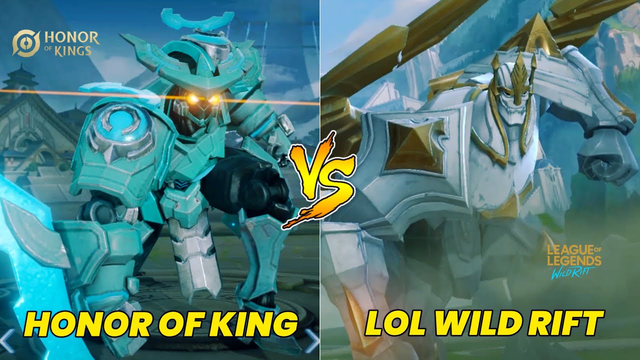 Honor Of King VS League Of Legends Wild Rift Hero Compare Ultra HD 2024