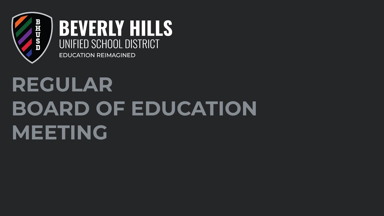 BHUSD Regular Board of Education Meeting September 14th, 2021