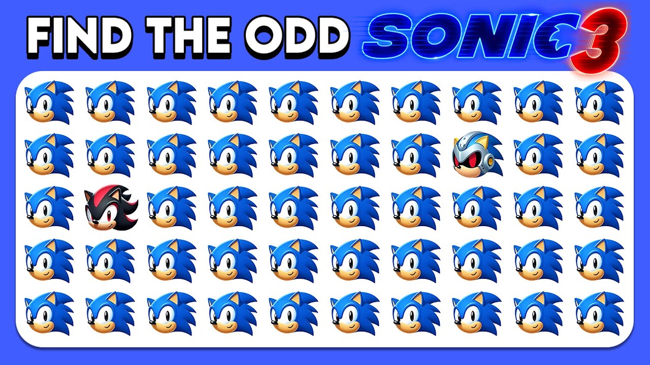 Найдите лишнего &mdash; Sonic the Hedgehog 3 Edition 🎬🦔💙 Викторина по фильму &laquo;Sonic the Hedgehog 3&raquo;