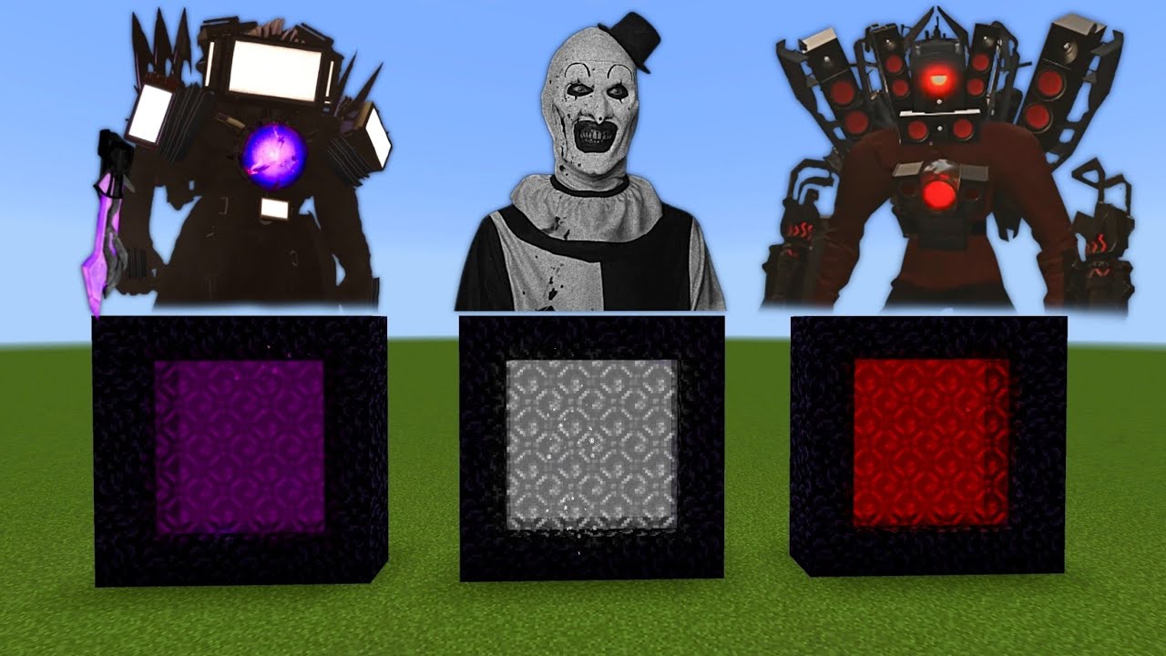 Never Make A Portal To Titan Tv Man, Terrifier, Titan Speakerman Dimension in Minecraft!