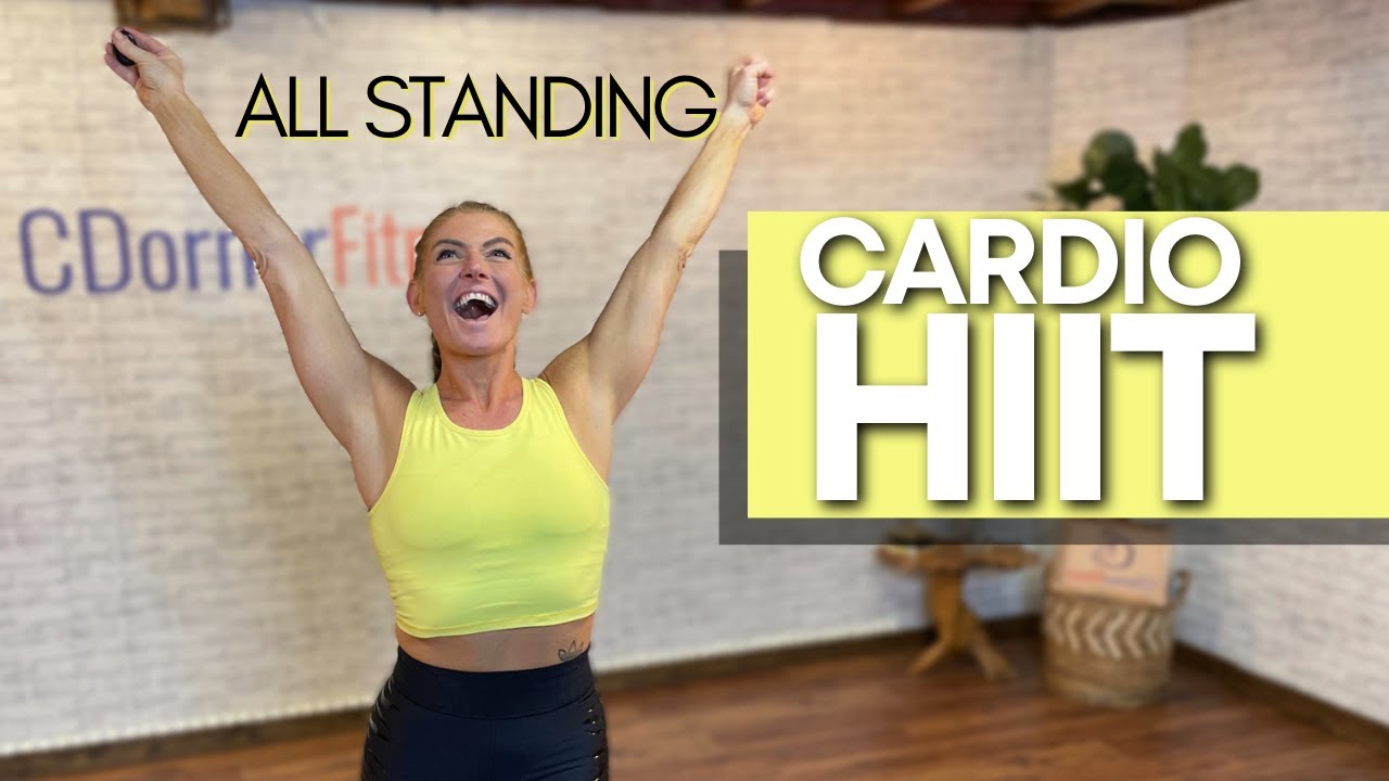 40 Minute All Standing HIIT Style Workout to Burn Fat with NO EQUIPMENT