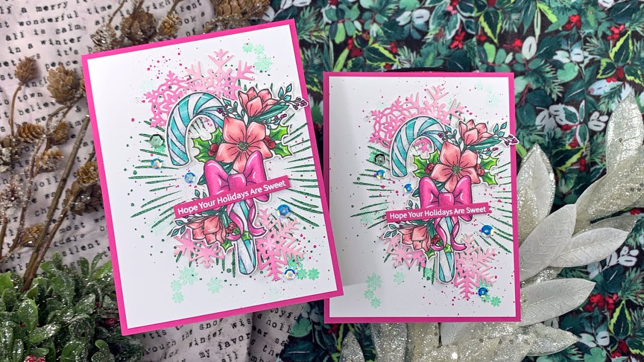 Candy Cane Christmas Cards | AmyR 2023 Holiday Card Series #4