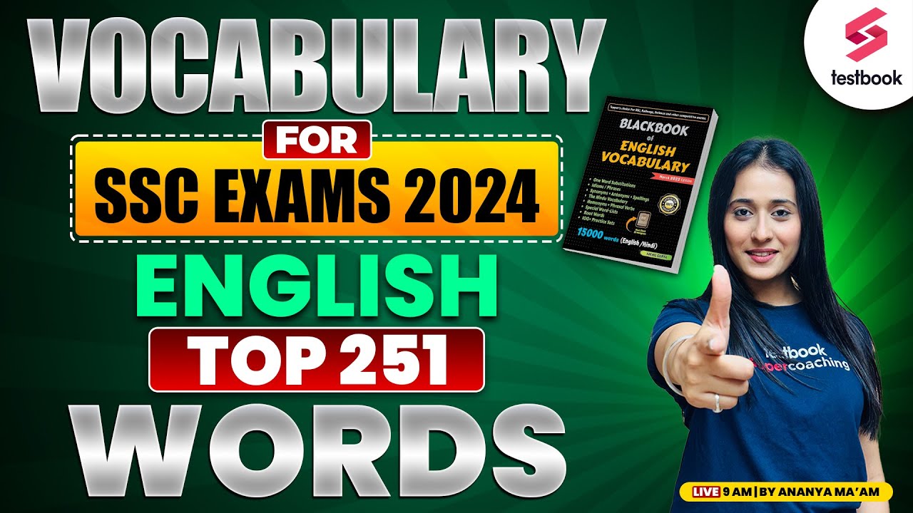 Black Book Vocabulary | English | 5000 Vocabulary PYQs Rapid Fire | Top T00 Words by Ananya Ma'am