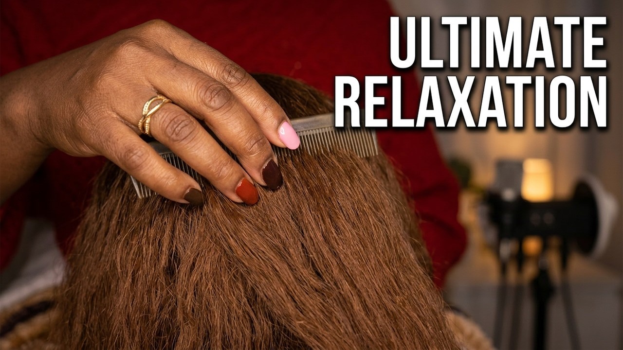 ASMR - Just Playing With Hair Brushing And Combing! 40 Mins With Whispering...