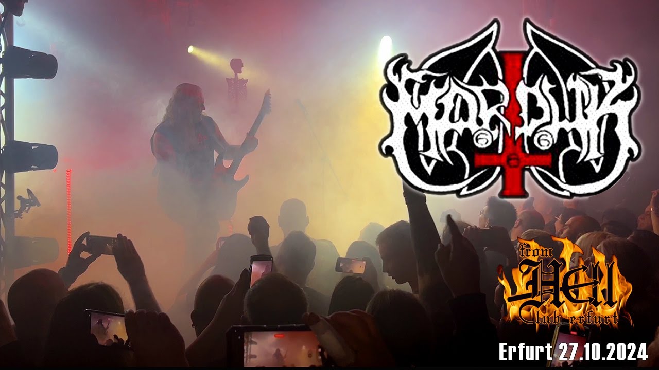 MARDUK Memento Mori Europa Tour 2024 live @From Hell Club Erfurt - Showbeginn 4 K guter Sound 1v4