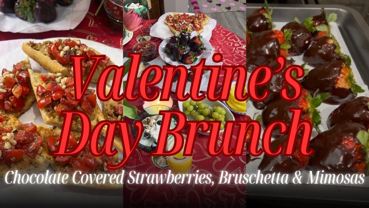 Домашний бранч ко Дню святого Валентина ✨ Просто, красиво и вкусно 💕🍓