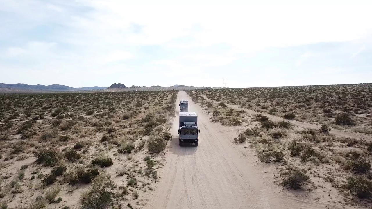 Expeditiontrucks in the desert USA MAN TGS & MAN KAT