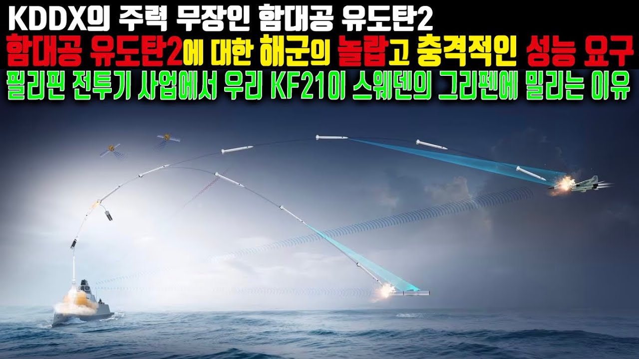 함대공 유도탄2에 대한 해군의 놀랍고도 충격적인 성능 요구.필리핀의 전투기 도입사업에서 우리 KF21이 스웨덴의 그리펜 전투기에게 밀리는 이유