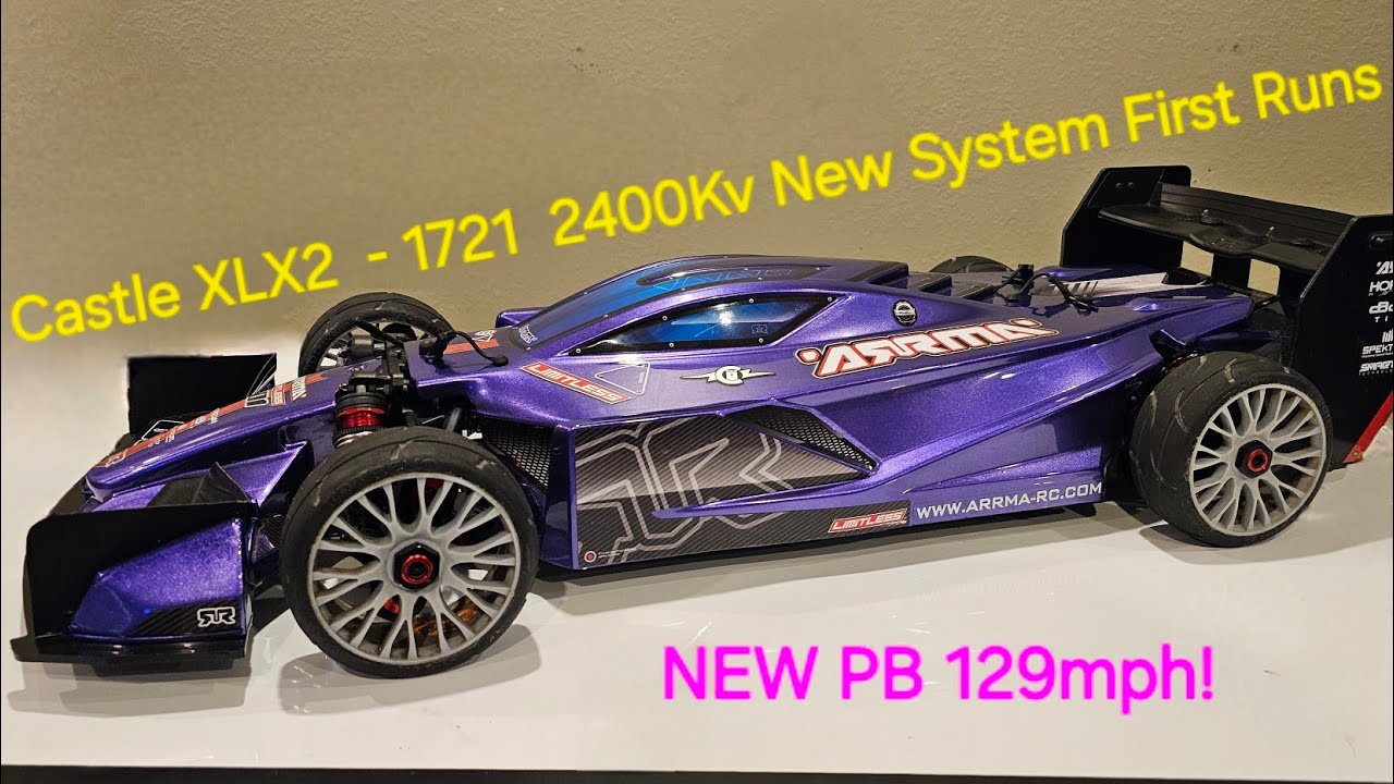 Castle 1721 2400Kv ARRMA Limitless Hits 129 MPH! Test Speed Runs Set a New Personal Best