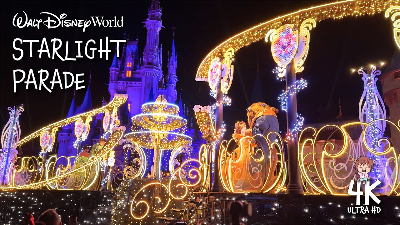 Disney World Starlight Parade in 4K ✨ | Magic Kingdom Nighttime Full Parade