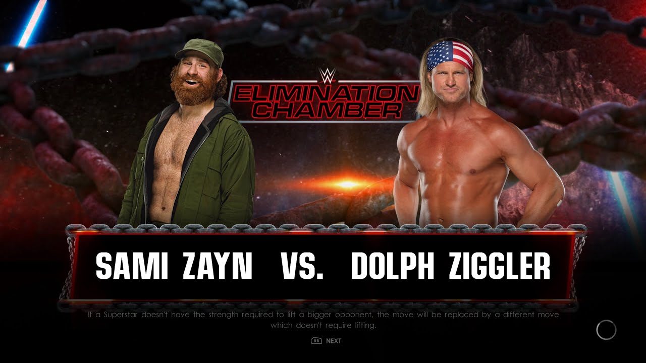 WWE 2K22 [PC] Sami Zayn vs. Dolph Ziggler | Gameplay | 1440P/60FPS