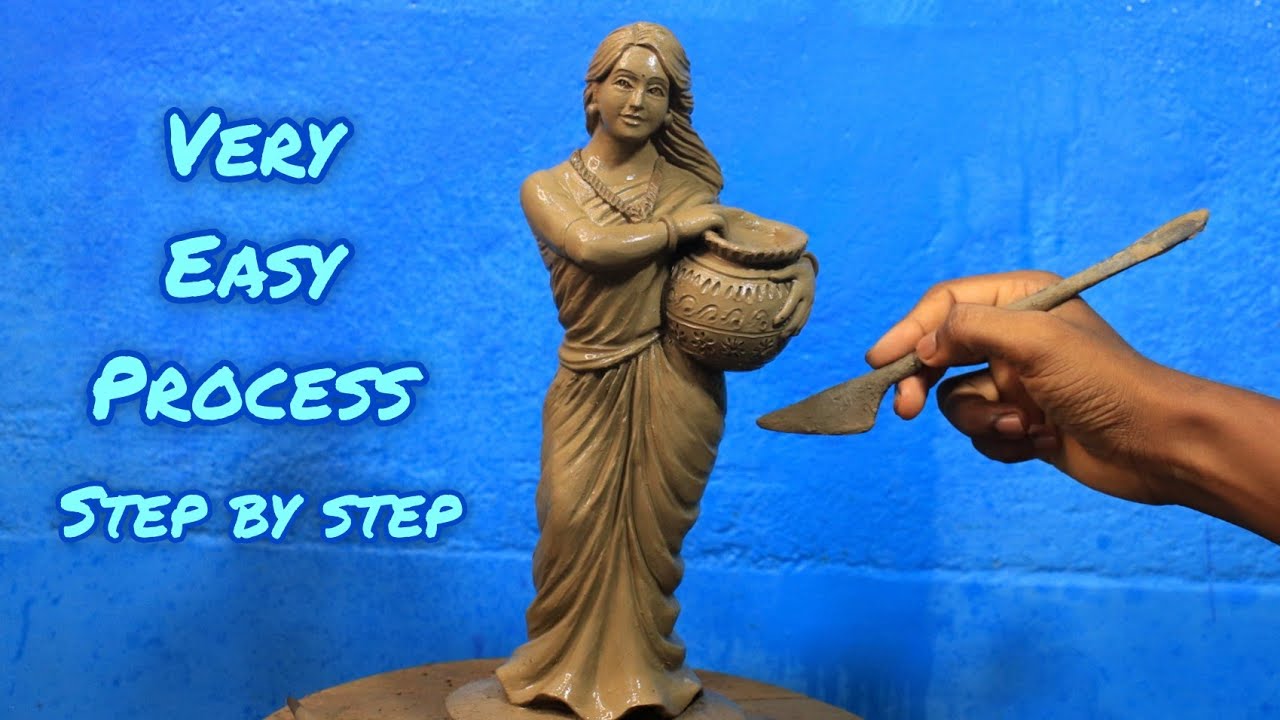 clay doll making | mitti ki gudiya kaise banaye | mitti ki doll banana