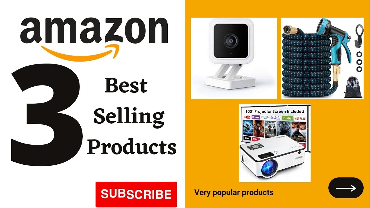 3 Best and hot selling products at amazon