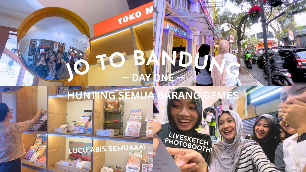 JO TO BANDUNG VLOG -  DAY ONE - DATENGIN SEMUA TEMPAT GEMEZ LUCU.