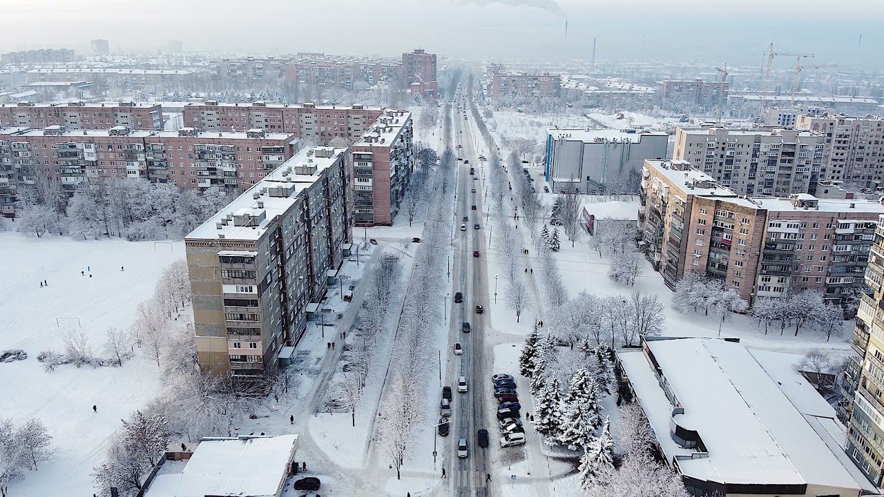 Краматорск с высоты птичьего полёта.