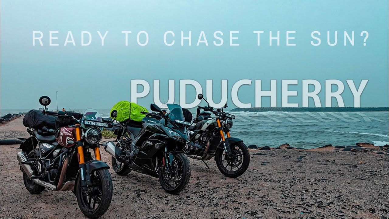 (4k) WEEKEND RIDE from EAST-COAST to WEST-COAST on NINJA 1100SX | DAY1 EP1 | BENGALURU TO PUDUCHERRY