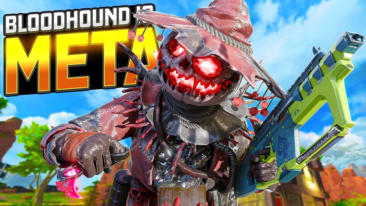 Bloodhound сейчас в МЕТЕ в Apex Legends (27 УБИЙСТВ)