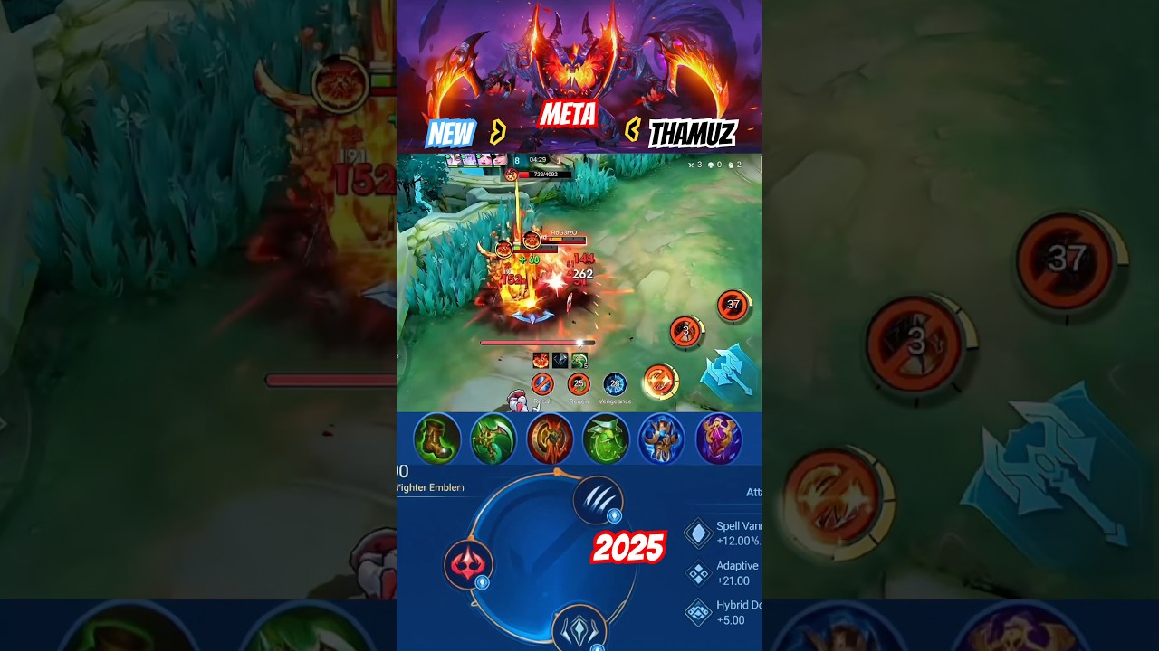 Best Thamuz Build 2025 🔥 Unstoppable Fighter in MLBB!