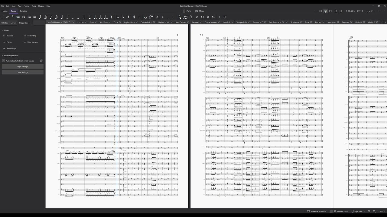 Sacrificial Dance from The Rite of Spring (Igor Stravinsky) in 