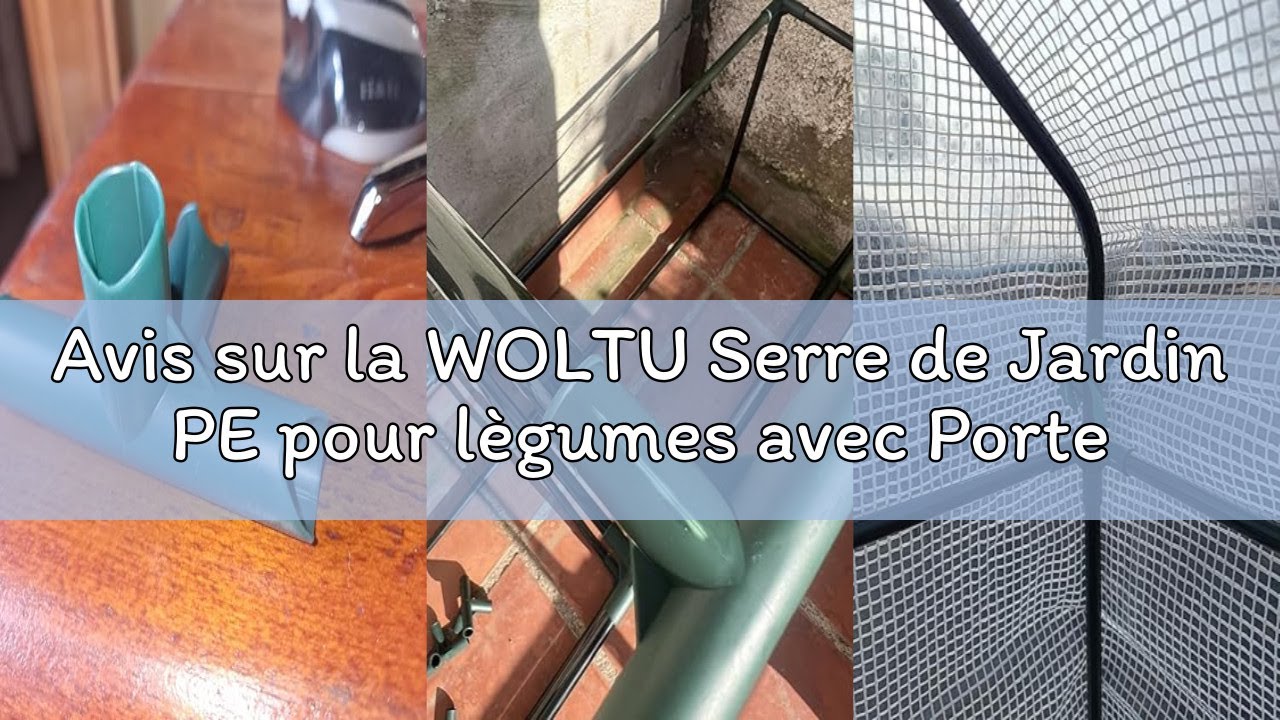 Avis sur la WOLTU Serre de Jardin PE pour lègumes avec Porte, Blanc, 143x73x195cm