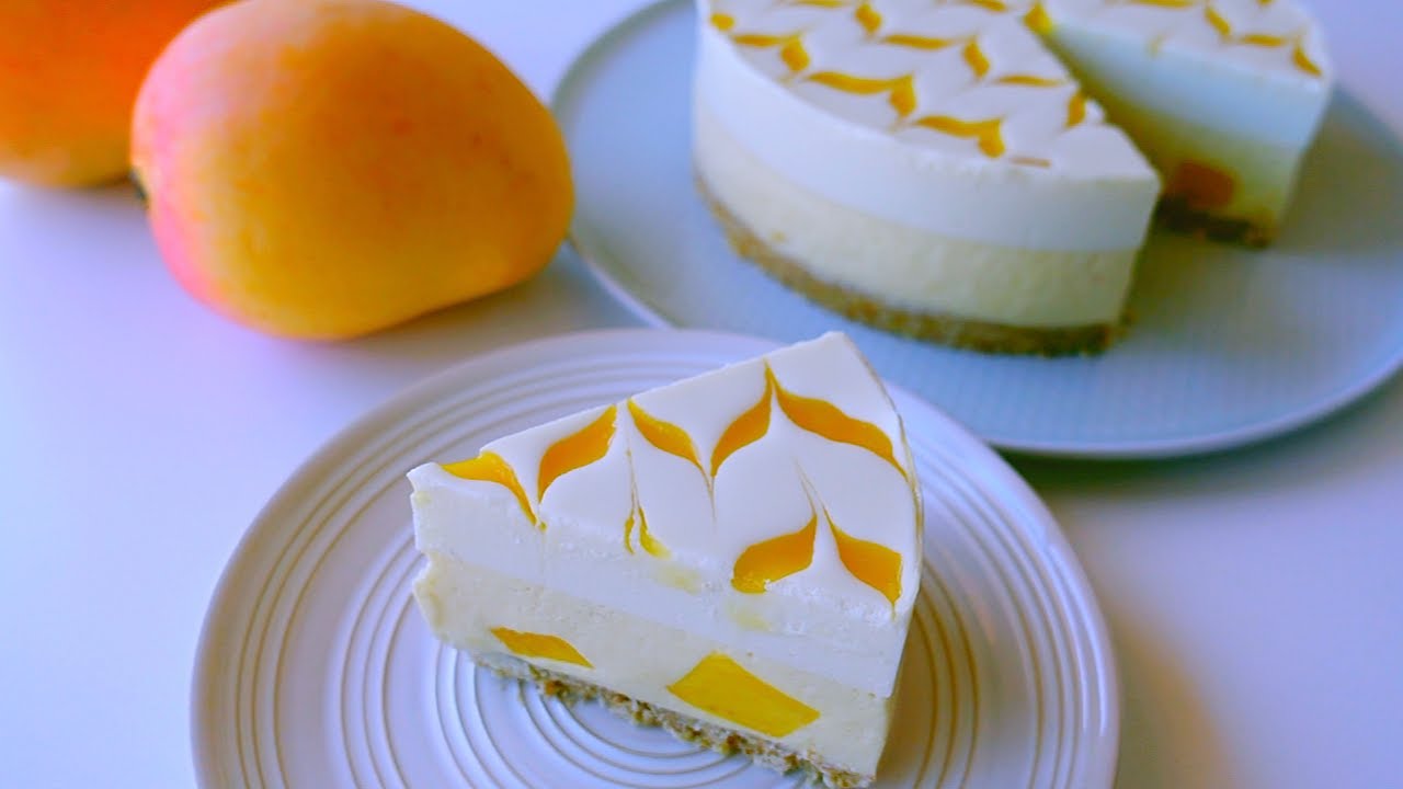 Манго кокосовый чизкейк | без выпечки
