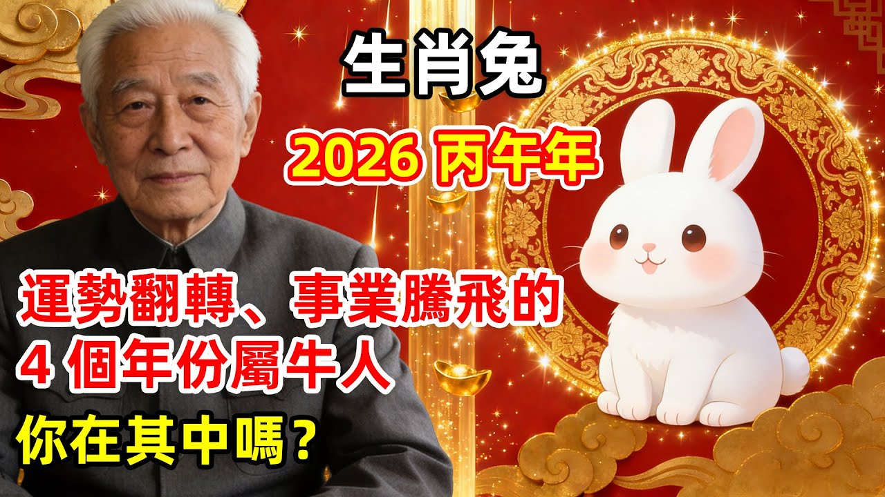 【老赵說生肖】生肖兔：2026 丙午年，運勢翻轉、事業騰飛的 4 個年份屬兔人，你在其中嗎？#生肖運勢 #生肖兔 #屬兔人 #2026年運勢 #2026生肖運程
