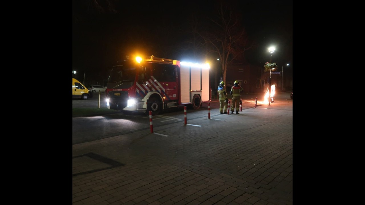 Containerbrand Maximaplein Puttershoek