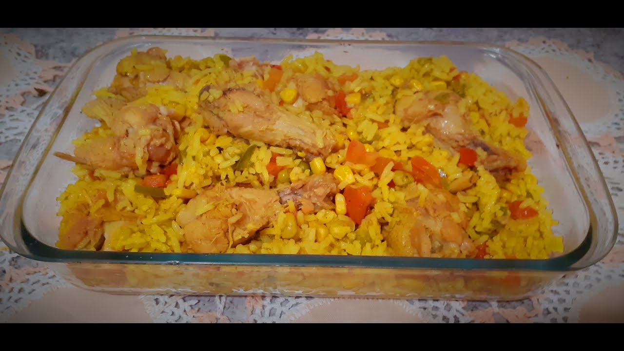 Galinhada com coxinha de frango