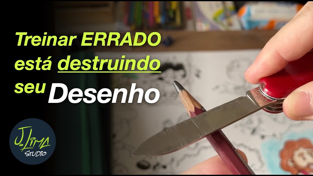 Os Erros Bestas que 90% faz ao Treinar Desenho  - J. Lima Studio