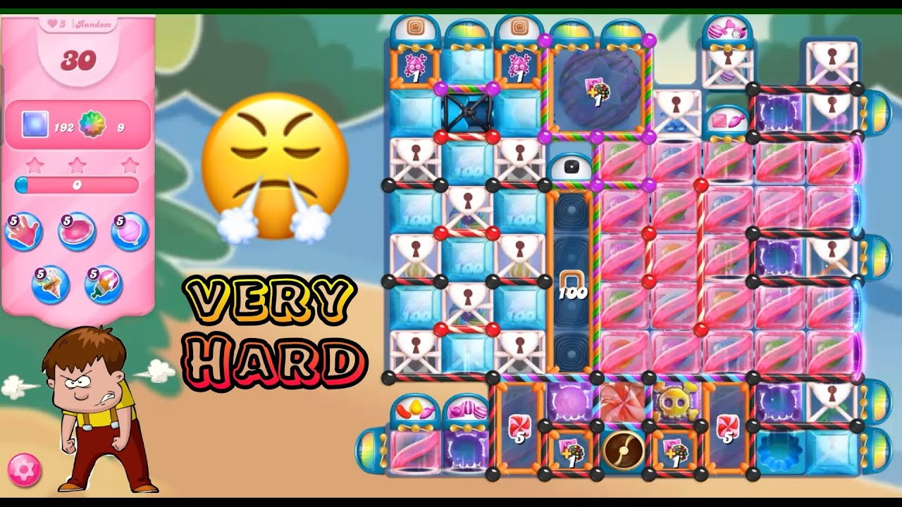 Candy crush saga hard level of 2022 | Candy crush saga level random style level 3