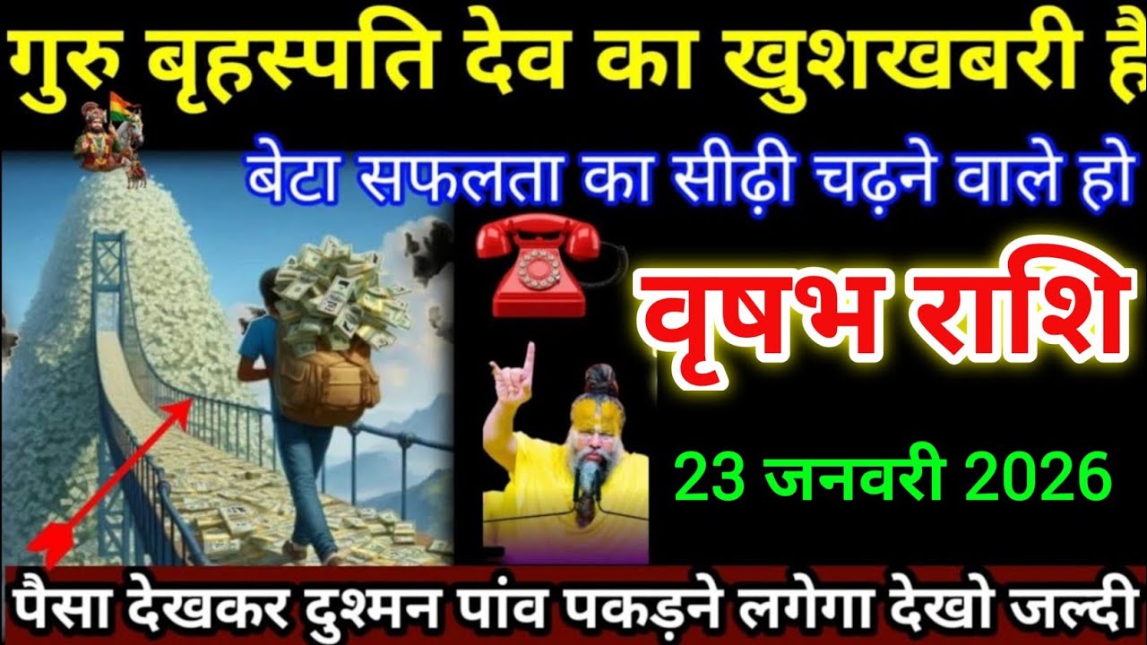 वृषभ राशि वालों 23 जनवरी गीता की सौगंध खाता हूं 10 बड़ी खुशखबरी मिलेगी। Vrishabha Rashi 