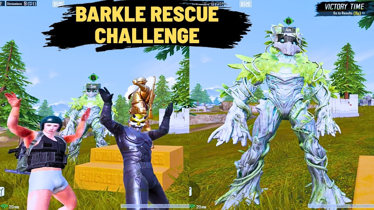 Barkle Rescue Challenge by Nunnu Chacha in BGMI