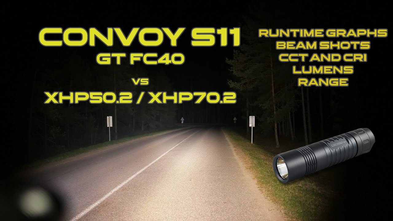 Convoy S11 GT FC40 high CRI flashlight review | Night shots and runtimes | comparison with S11 XHP