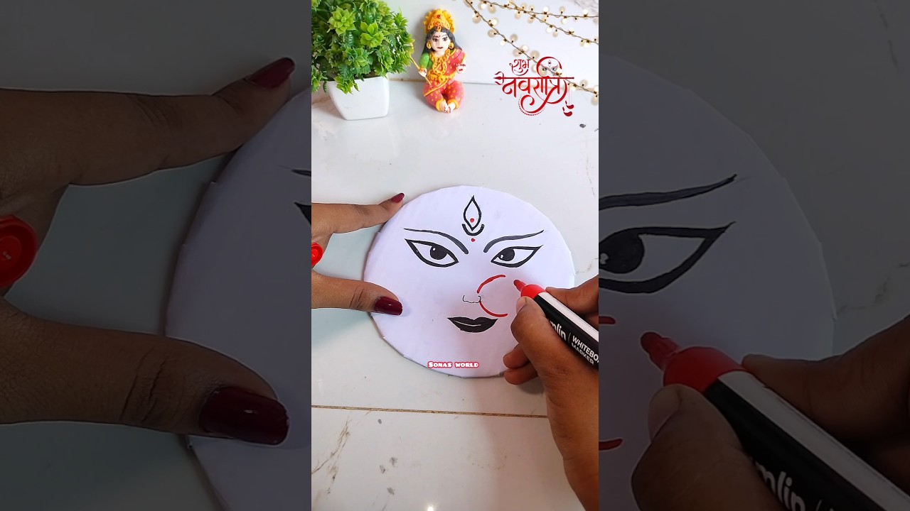 🎨✨ "Durga Maa Art & Craft Ideas | Easy DIY Navratri Special 🪔 | Creative Decoration Ideas"