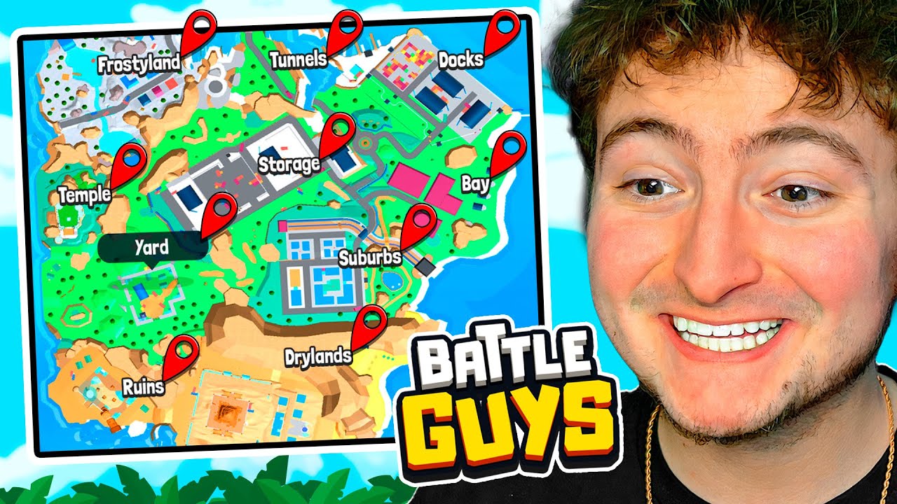 Landing at EVERY LOCATION in BATTLE GUYS!