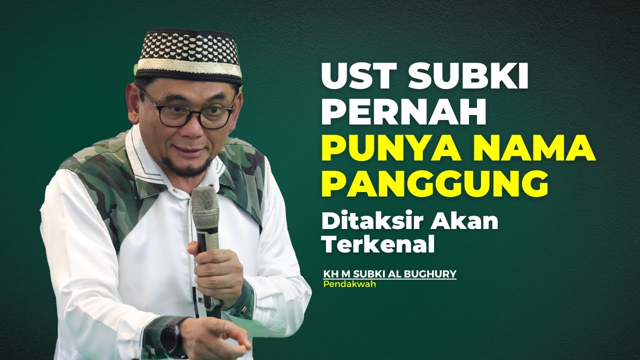 Ustadz Subki: Jadi Ustadz di Kampung Dipandang Sebelah Mata