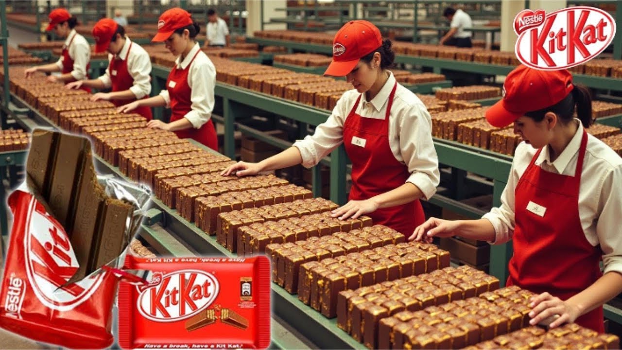 Inside the Nestlé KitKat Factory: From cocoa farms to billion-dollar chocolate (Full Process)