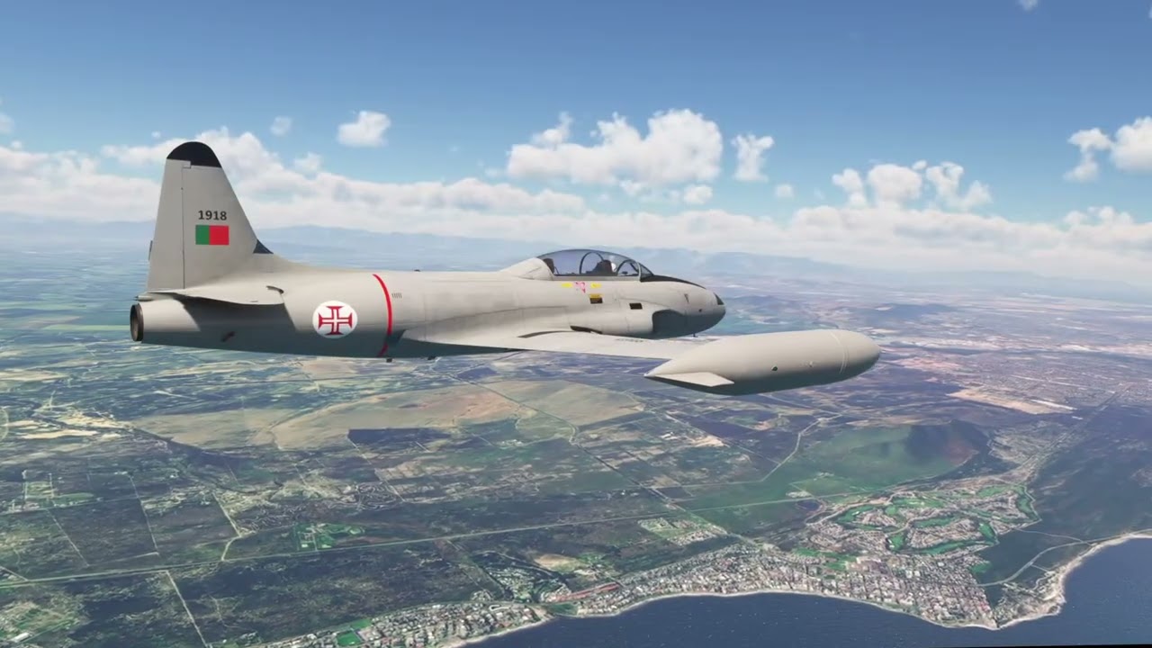 MSFS 22 IFR From Langebaanweg to George Airport in South Africa, on a Portuguese Air Force T-33.