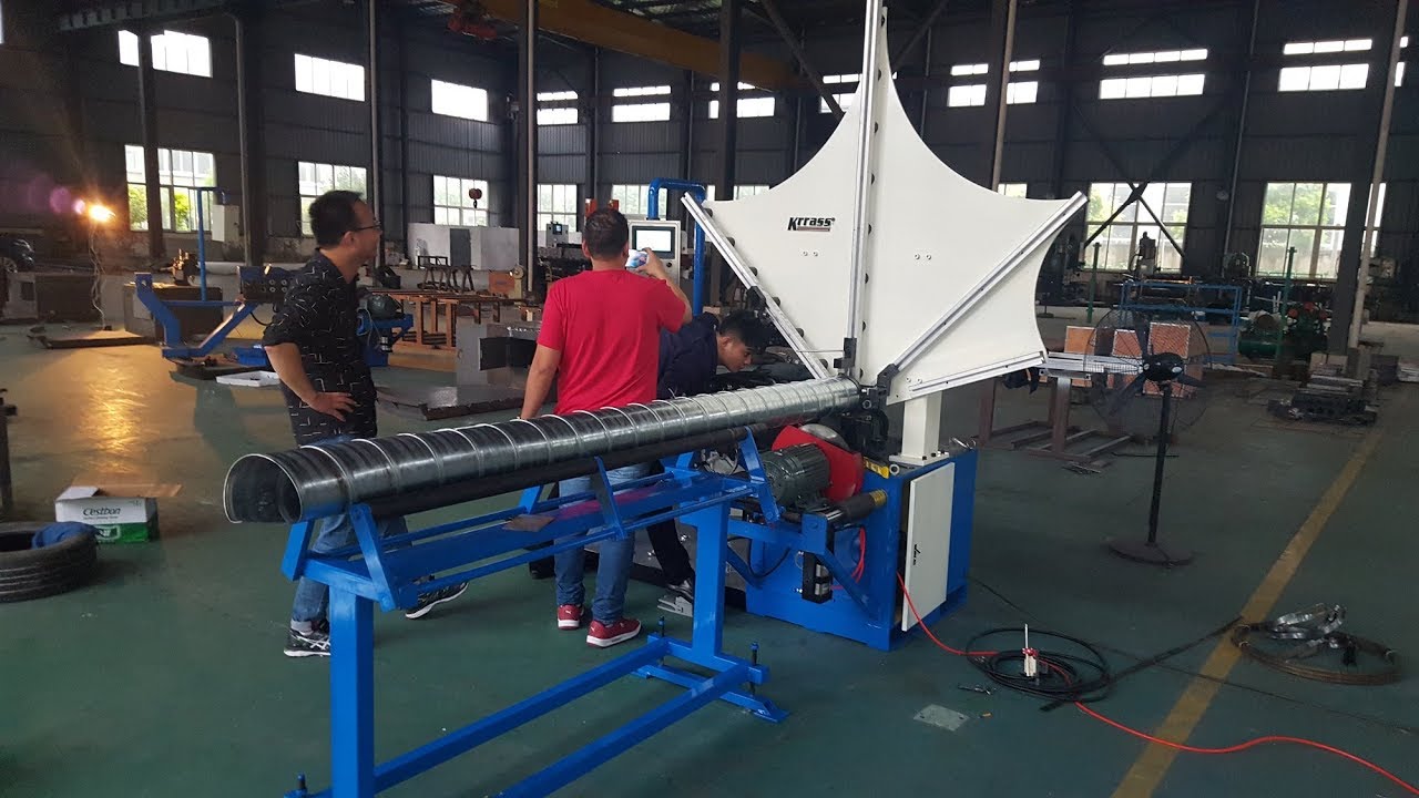 Spiral tube making machine | Spiral duct forming machine | Spiral airduct welding machine