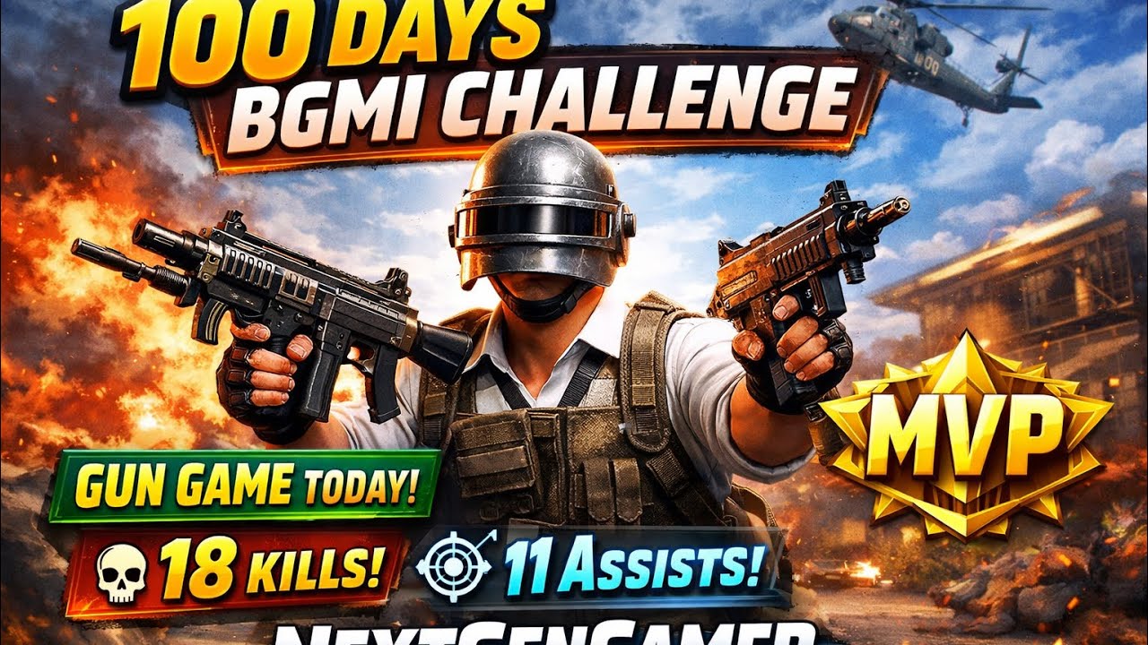 100 Days BGMI Grind 🔥 Day 34 | Gun Game MVP Victory | NextGenGamer 