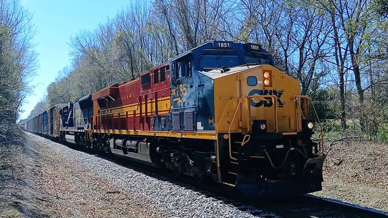 CSXT 1851(NC&STL Heritage Unit) Leads CSX Train L657 At Denmark SC On The Columbia Subdivision 