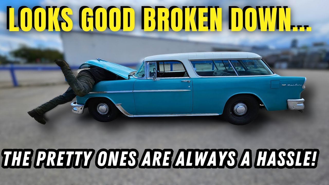 КАТАСТРОФА ТРАНСМИССИИ! Первый тест-драйв Chevy Nomad 1955 года НЕУДАЧНЫЙ