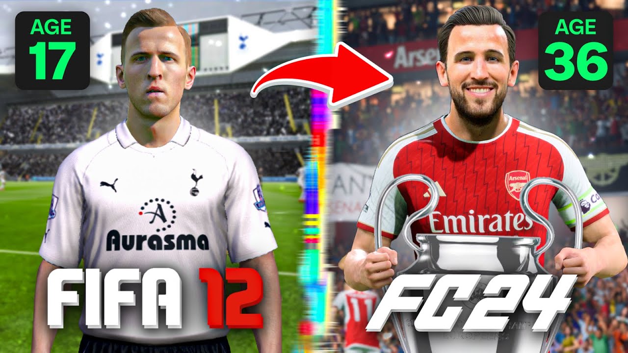 Я пересмотрел карьеру ГАРРИ КЕЙНА от FIFA 12 до FC 24!