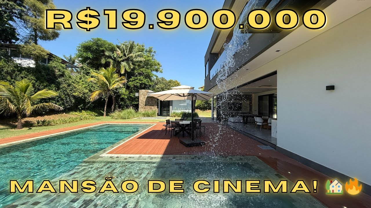 Tour Completo em MANSÃO DE CINEMA no TERRAS DE SÃO JOSÉ em Itu | R$19.900.000