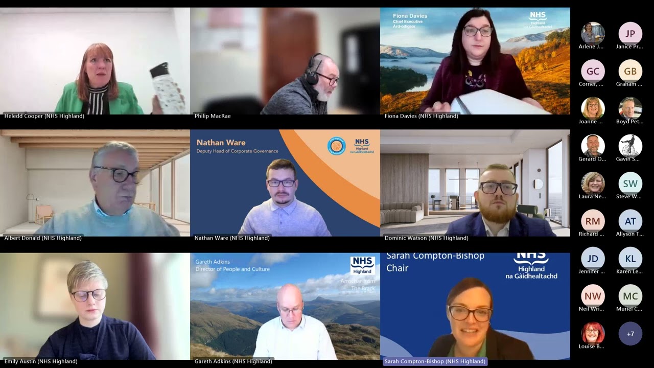 NHS Highland Board Meeting 27 January 2026 Part 1