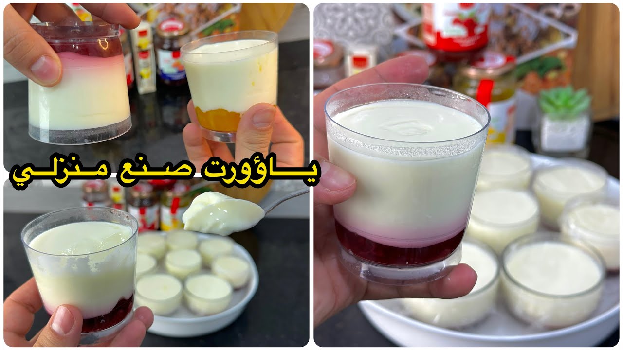 انساي تزيدي تشريه من برا😋بشكارة حليب حضري ياؤورت صنع منزلي بثلاثة مكونات فقط ويجي كيما تاع المحلات😍